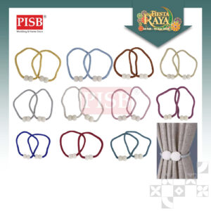 0802 Magnetic Pearl Beads Curtain Tieback Curtain Decoration Pengikat Langsir (2Pcs/Pkt)