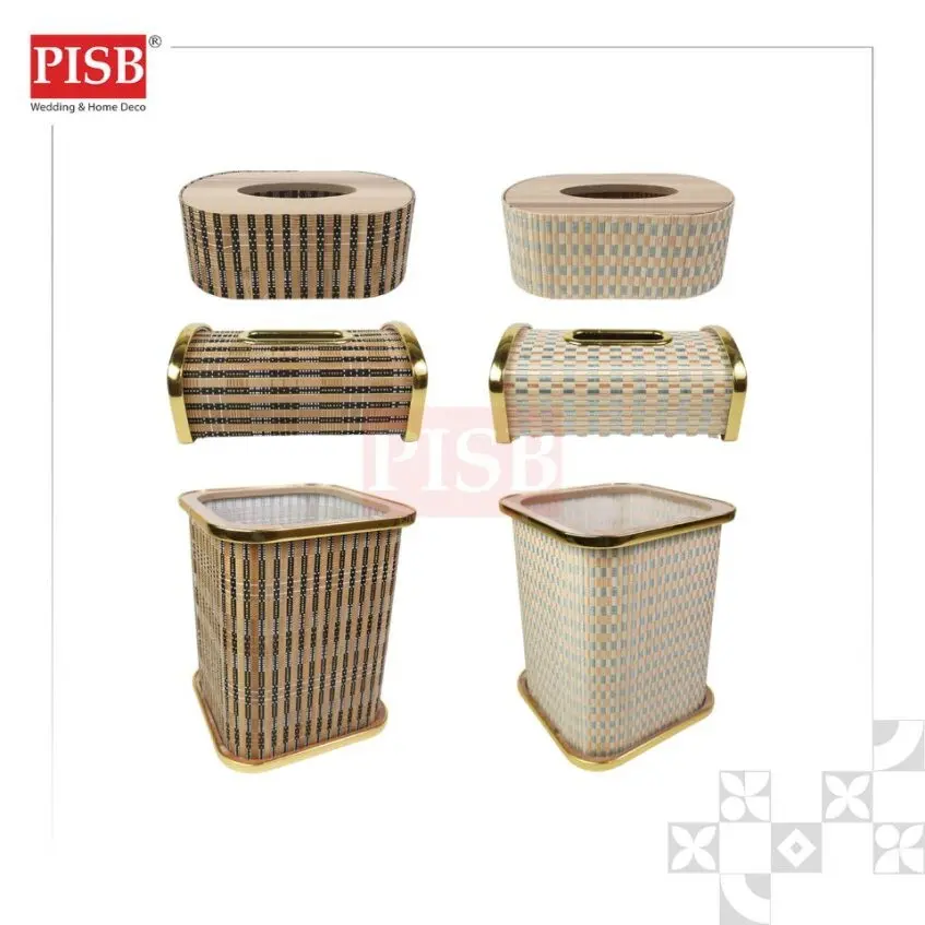 2038-40 Bamboo Series Tissue Box Bamboo Tong Tissue Holder Storage Box Kotak Tisu Bekas Tisu Bekas Simpanan Serbaguna