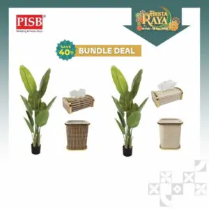 BUNDLE DEAL Premium Banana Tree With Bamboo Series Tissue Box Bamboo Tong Pokok Pisang Bekas Tisu Kotak Simpan Serbaguna