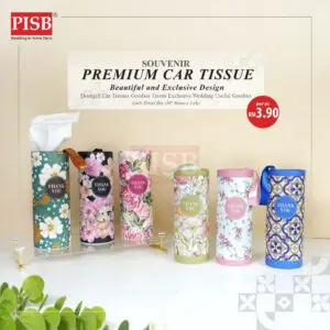 ee73b60d613b85f00e3f44b10de64235.jpeg 2155 (1PCS) Souvenir Premium Floral Car Tissue Facial Tissue Cylinder Tissue Box Tisu Kereta Tisu Kotak Doorgift Tisu