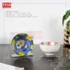 2140/41 12PCS Flower Motif Design Bohemia Turkish Ceramic Bowl With PVC Handle Box/Set Wedding Doorgift Mangkuk Seramik