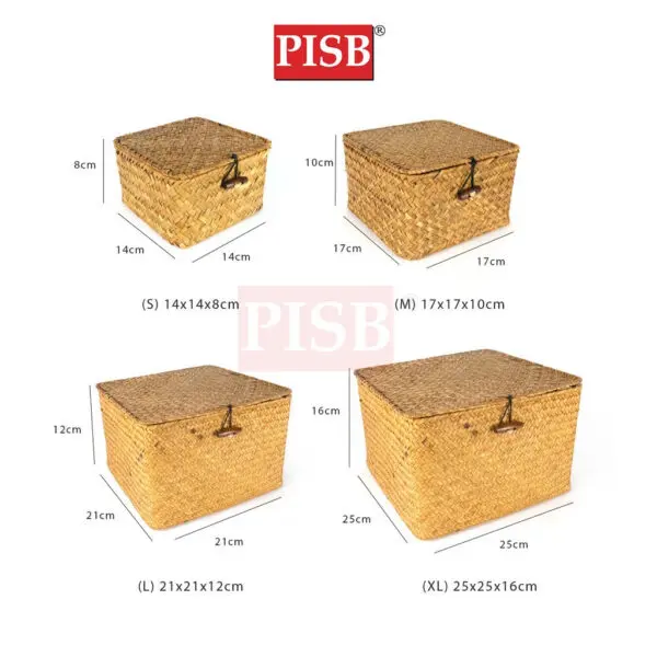 1074/1075 Rattan Basket Storage Box