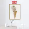 H1042/43 30*40CM State Art Paintings With Golden Frames