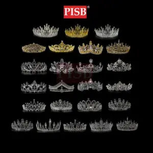 1202-1227 Crystal Hair Crown & Tiara