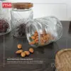 1c8f7f6e3417dc1185d5a04bad050000-1.jpeg 2411-2414 Seasoning Bottle Glass Airtight Spice Container Condiment Bottle Jar Bekas Rempah Balang Kaca Kuih Kedap Udara