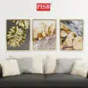 H1042/43 30*40CM State Art Paintings With Golden Frames