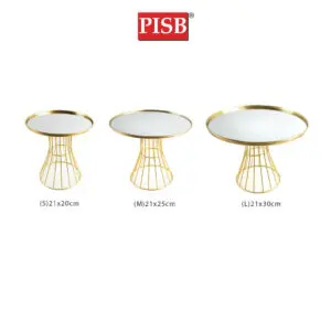 2581bae581e6a0844b78fb862298d722.jpeg TP1017/18/19 Gold Wire Stand Mirror Top Gift Stand / Dulang Hantaran Perkahwinan