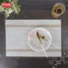 2015-2017 Woven Style Rectangle Placemat Dining Table Mat Washable Non Slip Kitchen Tableware Placemat Pelapik Alas Meja