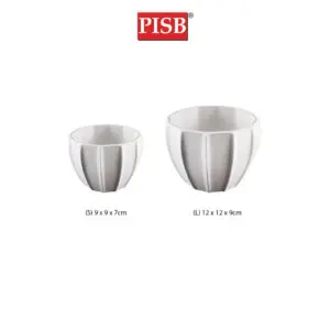 HC1481/82 White Plastic Vase Flower Pot