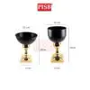 Q010453/54 Nordic Decorations Iron Metal Pot Craft Vase Ornament Pasu Bunga