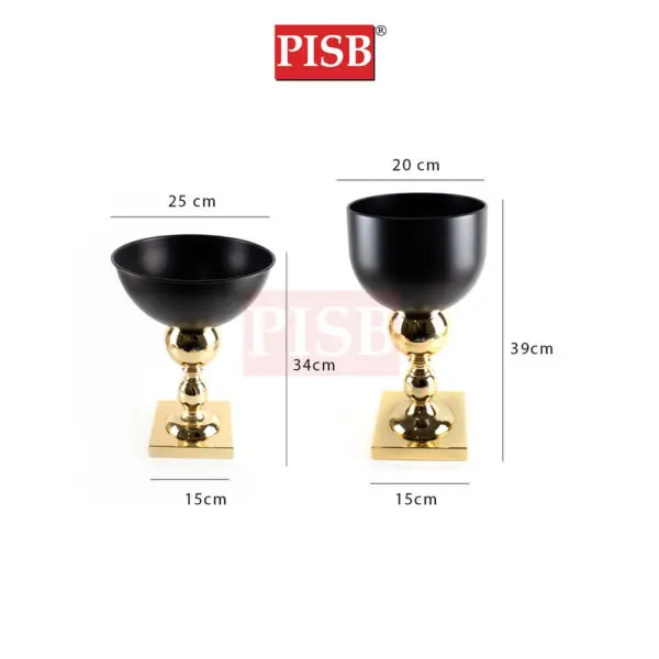 Q010453/54 Nordic Decorations Iron Metal Pot Craft Vase Ornament Pasu Bunga