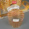 2c0bac29713ff8e7b1f6b967d0b12fbf.jpeg 1198/1199/1200/1218/1219 Goldish Acrylic Canister Spice Container Condiment Bottle Jar Bekas Rempah Balang Kuih