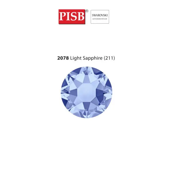 2038 2078 SS10-SS34 SWAROVSKI HOTFIX 211 LIGHT SAPPHIRE