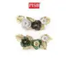 2194 Metal Flower Leaf Design Wall Art Decor