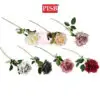 3a91b6fdf210ce4e7c8bc107f3a1eac0.jpeg 3005 68CM Happy Rose Spray Artificial Flower Bunga Hiasan