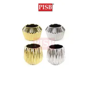 HC7017/18 Gold/Silver Ceramic Decorations Craft Vase Ornament Pasu Bunga