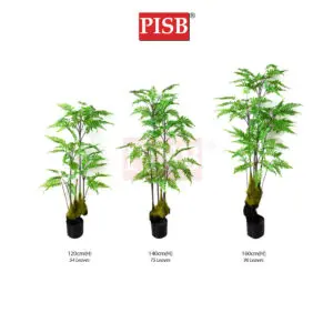 S2058/59/60 Fern Tree 120/140/160CM 54/75/96 Leaves