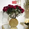 4386d19ecbd5f2d6bc7d96926c5736e7.jpeg 3004 56CM Velvet Diamond Rose Spray Artificial Flower Bunga Hiasan