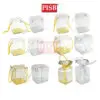 1014/24/25/26/27/28 Square Cube Gold Silver PVC Gift Box With Handle (10Pcs/Pkt)
