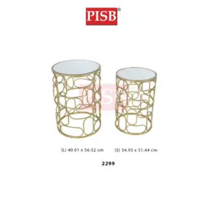 2299 Mirrored Round Console Table Meja Hiasan Rumah Home Living