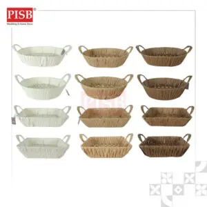 1103-06 Basket With Handle Bakul Buah Bakul Hamper Bakul Hantaran Bakul Anyaman Picnic Basket Flower Basket Metal Basket