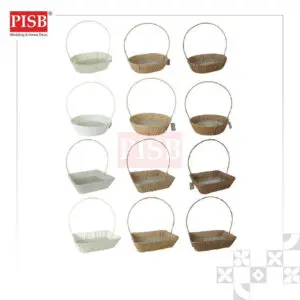 1099 Basket With Handle Bakul Buah Bakul Hamper Bakul Hantaran Bakul Anyaman Picnic Basket Flower Basket Metal Basket