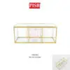 SSH1067/68/69 Cooper Vintage Decorative Golden Geometric Shapes Glass Jewelry Box
