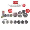 2124/31/32 (8Pcs/12Pcs/Box) Turkish Design Ceramic Bowl With PVC Handle Box/Set Doorgift Mangkuk Seramik (Random Design)