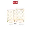 TY1437/2080 Mirrored Round Console Table