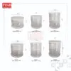 2208-2219 Square Round White Transparent Cake Box Kotak Kek Kotak Hantaran Birthday Gift Packaging Box Wedding Gift Box