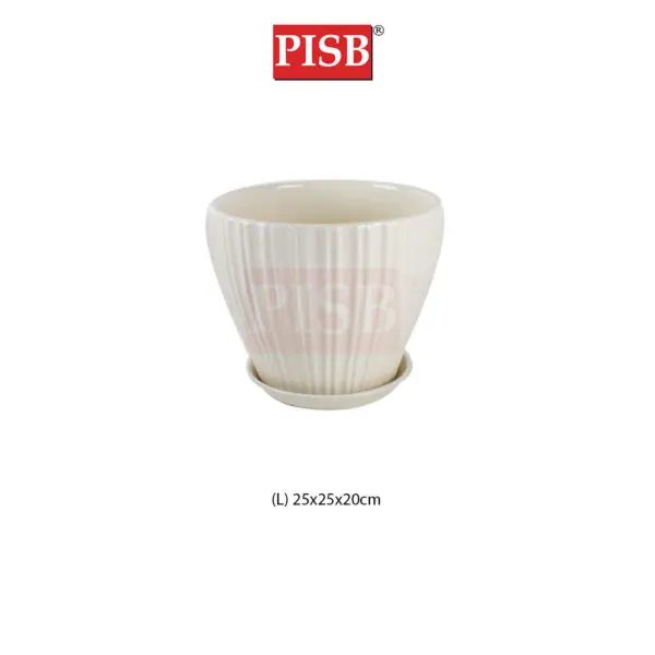755005071163670386f0ecfa044d6c6b.jpeg HC7009 White Ceramic Decorations Craft Vase Ornament Pasu Bunga