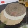 2018-2019 Braided Style Round Placemat Dining Table Mat Washable Non Slip Kitchen Tableware Placemat Pelapik Alas Meja