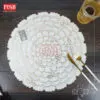 2008-2014 Goldish Flower Design Placemat Dining Table Mat Washable Non Slip Kitchen Tableware Placemat Pelapik Alas Meja