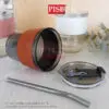 7bf678badd668161c945c57d9564e312-1.jpeg 2129 Straw Mug Glass Heat Cold Resistant Water Bottle Viral Transparent Travel Mug Leather Coffee Glass Doorgift Cawan
