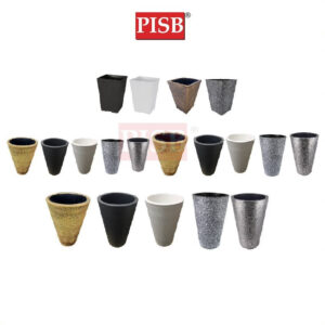 2831/32/33/38 Black/White/Gold/Grey/Silver Plastic Vase Tree Pot Pasu Hiasan Indoor Outdoor Home Decor