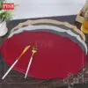 2021 Leather Oval Placemat Dining Table Mat Washable Non Slip Kitchen Tableware Placemat Pelapik Alas Meja