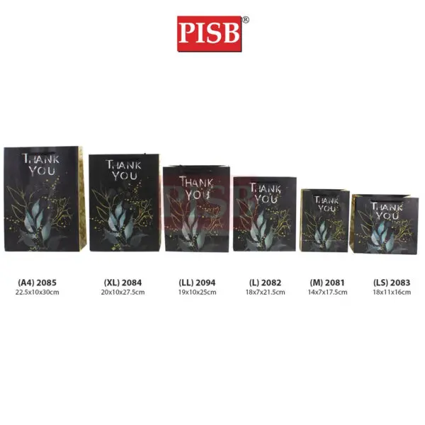 80026a45910545a1c25ca6970c973dad.jpeg 2081-85 (10Pcs/Pkt) Premium Leaf Design Gift Bag Paper Bag