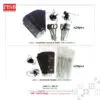 0482(20Pcs/Bundle)Flower Printed Spoon Fork Tasbih Souvenir Door Gift Set With Handle Sudu Garfu Tasbih Wedding Doorgift
