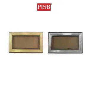 2001 Brushed Gold Silver Cheque Frame