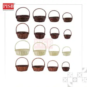 1094-97 Rattan Basket With Handle Bakul Buah Bakul Hamper Bakul Hantaran Bakul Anyaman Rotan Picnic Basket Flower Basket
