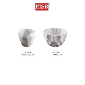 HC1479/80 White Plastic Vase Tree Flower Pot