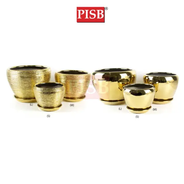 959174317ccb864c6bcccbc66b13a517.jpeg HC7001/02 Brushed Plating Golden Ceramic Decorations Craft Vase Ornament Pasu Bunga