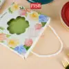 2128 (4Pcs/Pkt) 8"Ceramic Plate With Flower Handle Box / Set Doorgift Souvenir Pinggan Piring Murah / Wedding Gift Plate