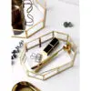 SSH1052/53/54 Nordic Glass Copper Geometric Storage Jewelry Box