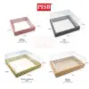 R050311/12/13/57/581 Transparent Cake Box Square Glitter PVC Box Kotak Kek Kotak Hantaran Transparent