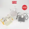 1030 Square Cube Gold Silver Black PVC Gift Box With Handle (10Pcs/Pkt) (Free Hot Stamping Sticker)