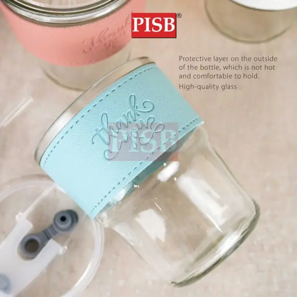 bf401bfeee7922e1ae0845a3e0e3b395.jpeg 2129(58Pcs/Ctn)Straw Mug Glass Heat Cold Resistant Water Bottle Viral Transparent Travel Mug Coffee Glass Doorgift Cawan