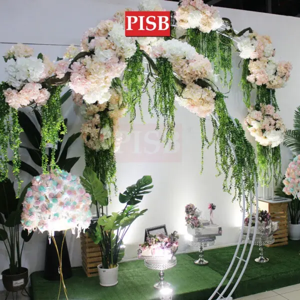 c7dde06d7d6c8118bd66b98d2bdf18ab-1.jpeg 1111-1320 Iron Flower Arch Gerbang Besi Perkahwinan Wedding Arch Party Bridal Garden Decoration