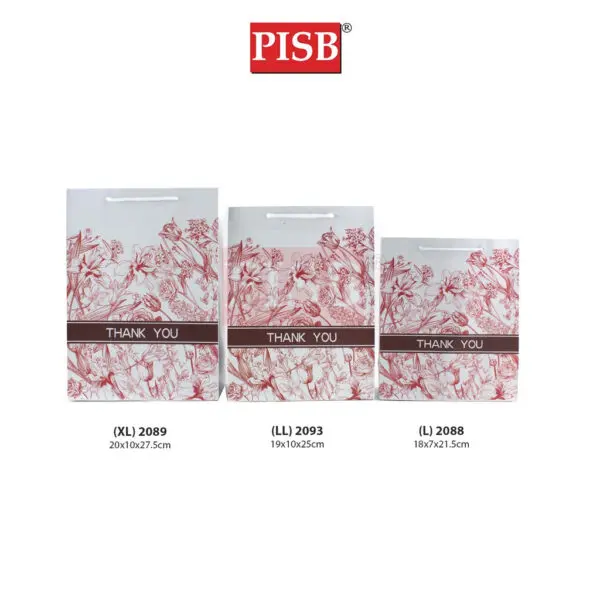 2088-93 (10Pcs/Pkt) Premium Flower Design Gift Bag Paper Bag