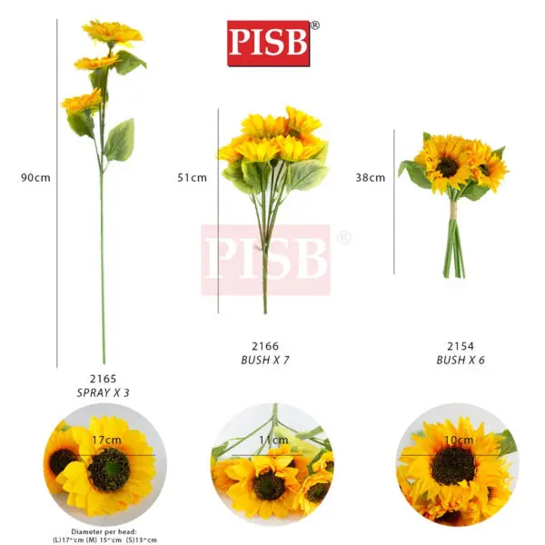2154/65/66 Sunflower Bush